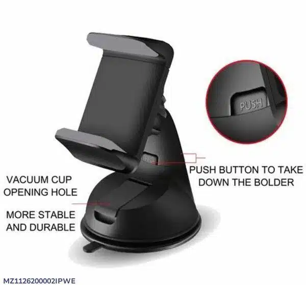 Silicone mobile holder offering a firm grip.