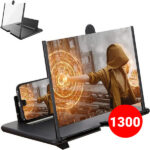 Universal Mobile Phone Screen Magnifier Stick Holder 3D HD Enlarged Screen Mobile Phone (8 Inches)