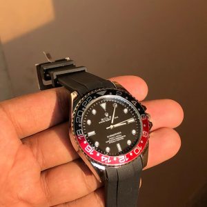 ROLEX Water Resistant Watch with Rubber Strap