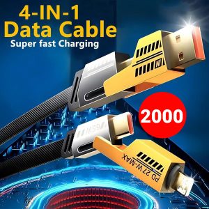 4 in 1 Charging Cable | Type C Lightning USB