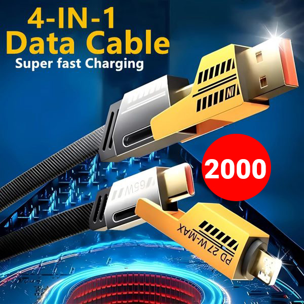 4-in-1-multi-usb-charging-cable-usb-c-to-usb-c-usb-c-to-lightning-usb-a-to-usb-c-usb-a-to-lightning-fast-pd-charger-cord-for-iphone-ipad-samsung-macbook-android-devices - 1 price 4