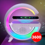 G Shaped RGB Light Table Lamp With Wireless Charger BT2301