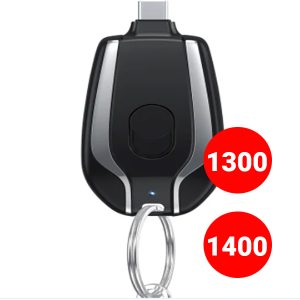 Keychain Power Bank | Keychain Portable Charger, Mini Power Emergency Pod (Random Color)