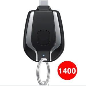 Keychain Power Bank | Keychain Portable Charger, Mini Power Emergency Pod (Random Color)