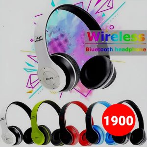 P47 Bluetooth Headphones Over Ear Foldable Headset For Gaming (Random Color)