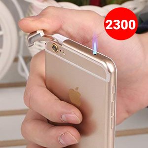 Refillable Fancy iPhone Lighter | Best Quality iPhone Lighter Fancy Lighter (Golden Color)