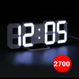 LED Digital Wall Clock Large Night Light Alarm Clock Office Bedroom Living Room Electronic Display Table Clock
