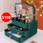 Multi-functional Acrylic Cosmetic Organizer With Multiple Drawers – Elegant Storage Solution For Makeup, Skincare Products, And Beauty Accessories – Random Color